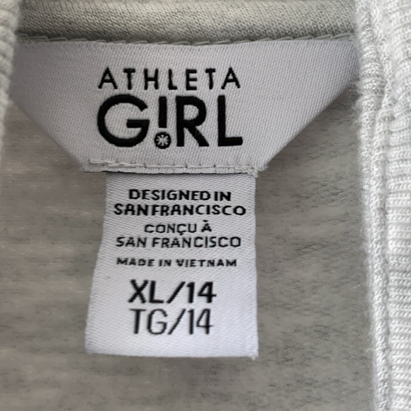 Athleta Girl Wrap’N Roll Cardigan Fog Heather Grey Gray Size XL/14 - Picture 4 of 10